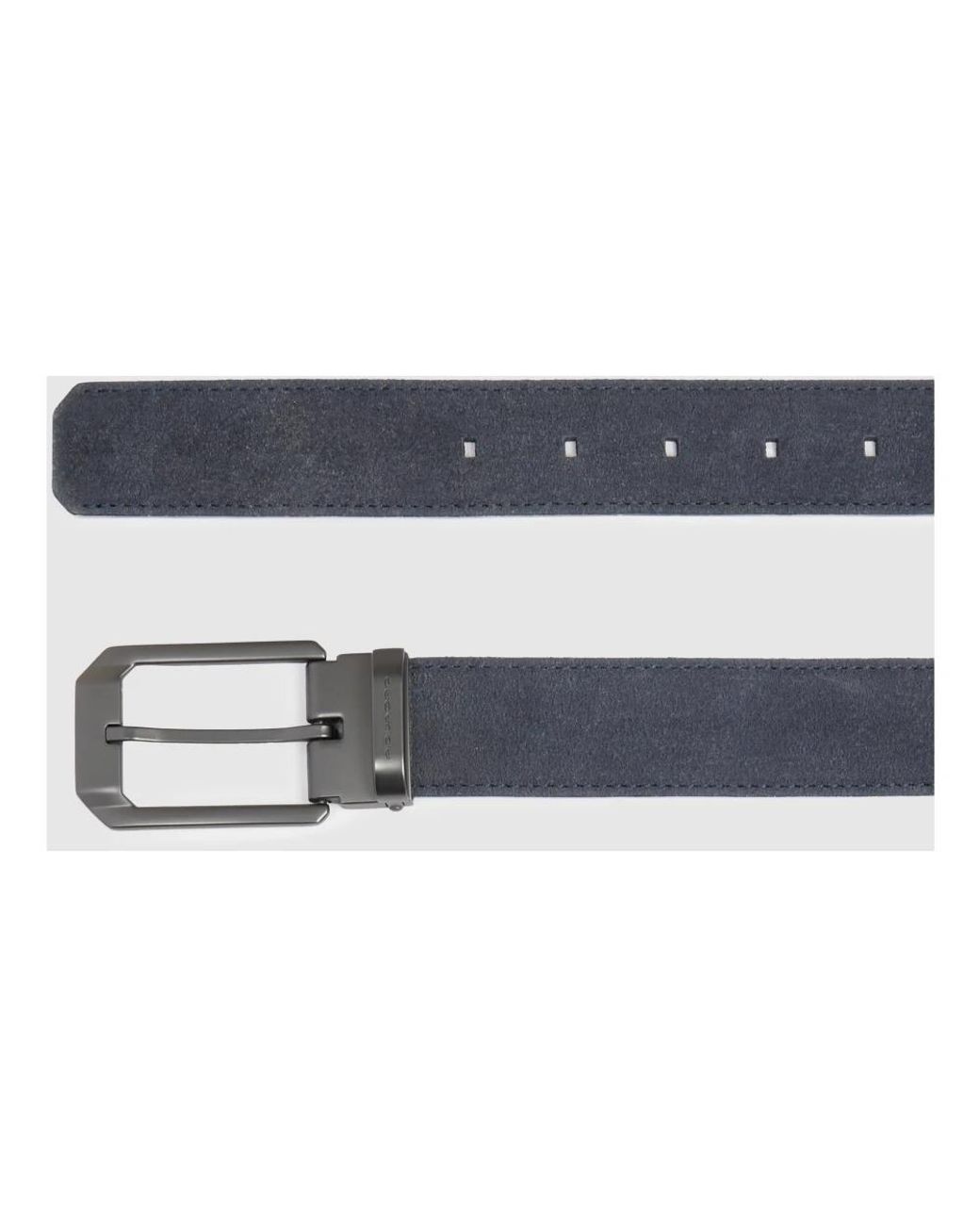 Piquadro Accessoires ,Blauw ,Suède Suède Leren Riem in het Blue voor heren