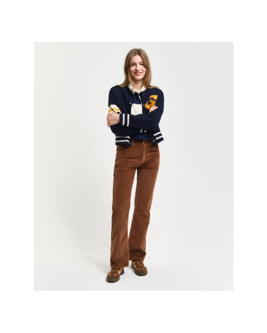 Gant Brown Straight Trousers