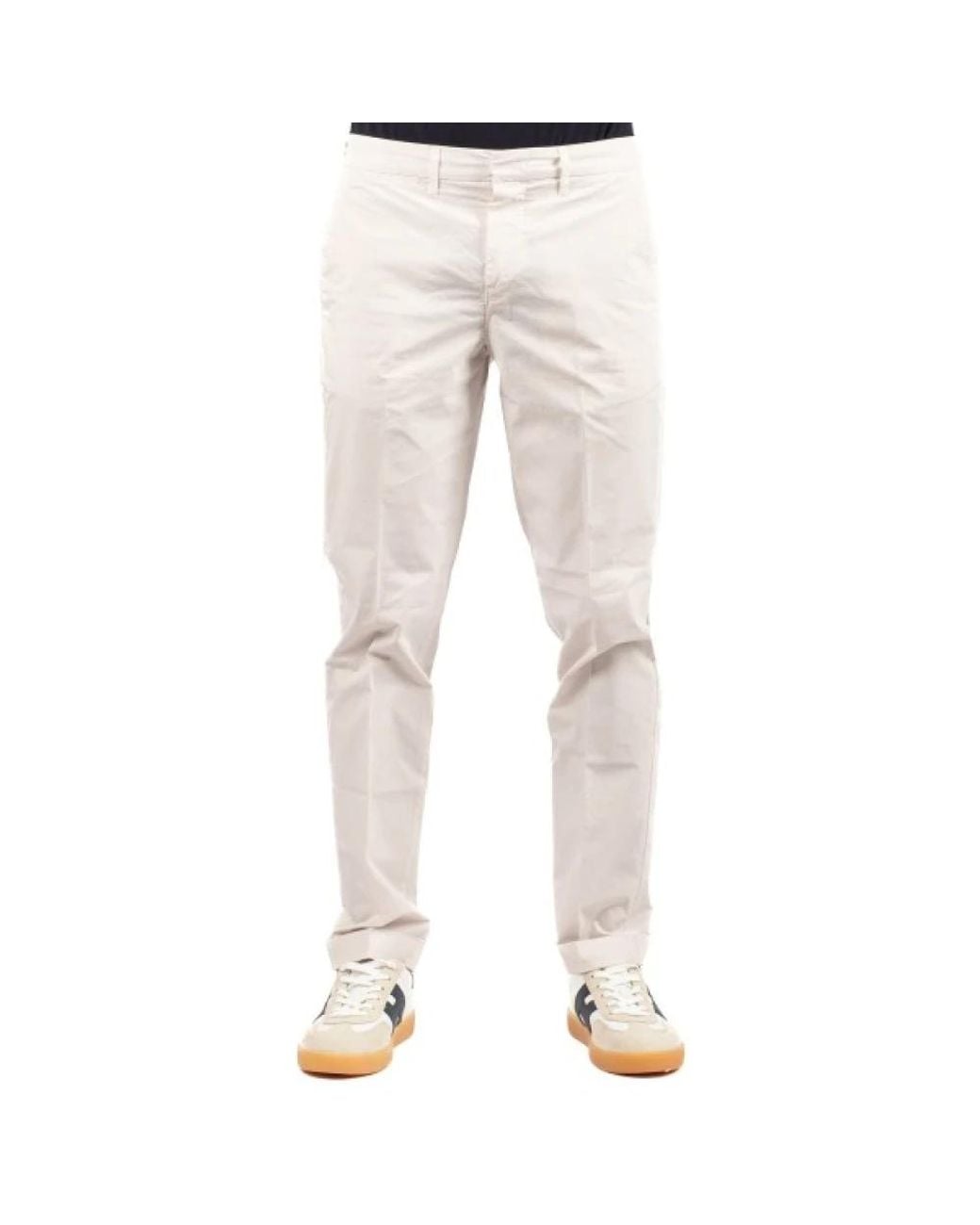 Fay Natural Slim-Fit Trousers for men