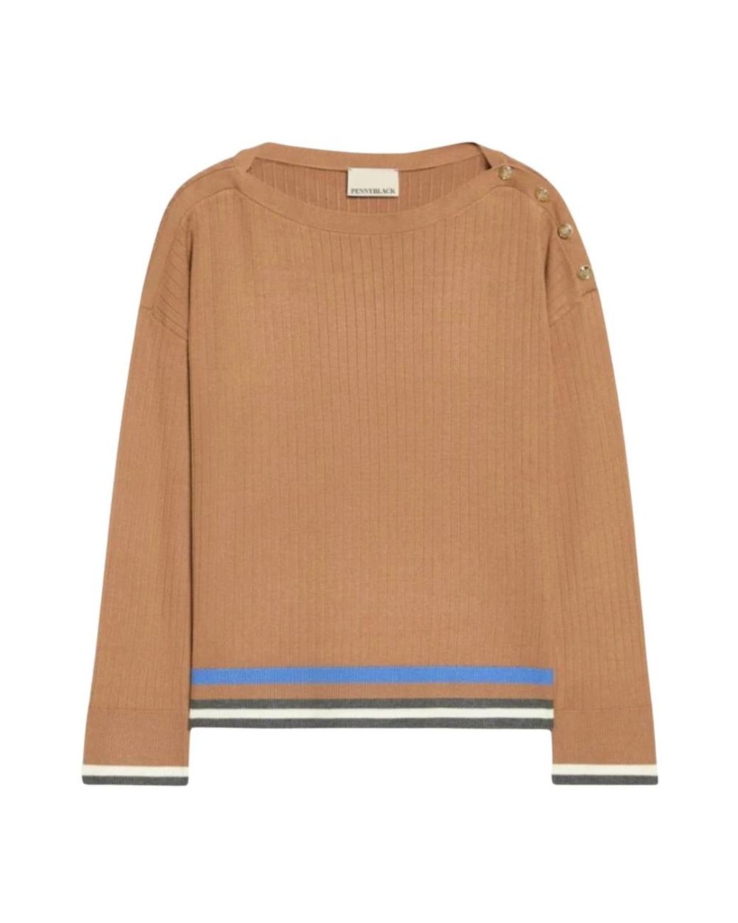 Pennyblack Natural Round-Neck Knitwear