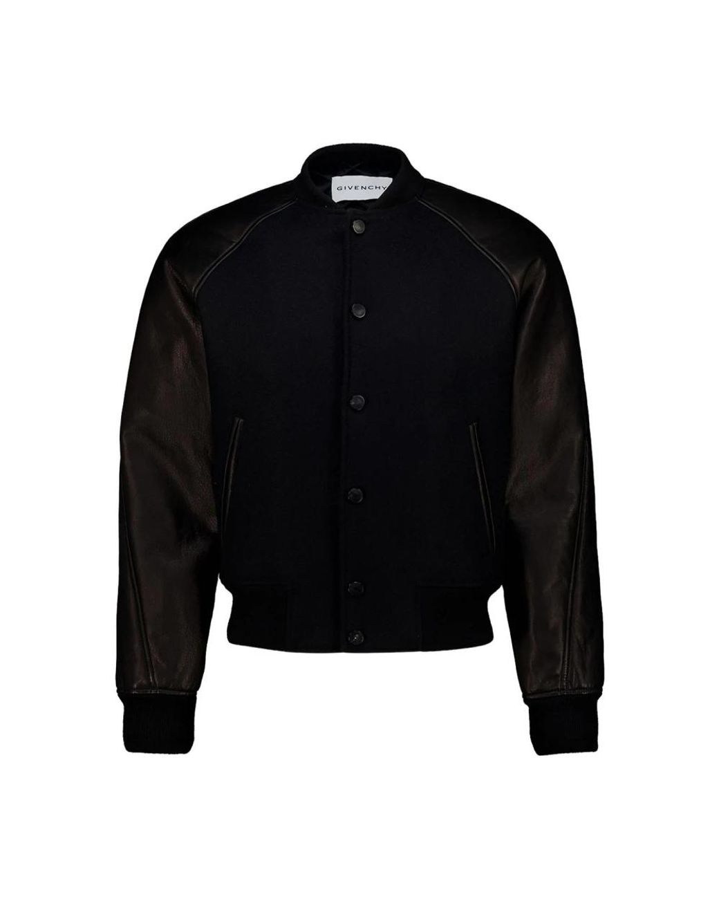 Givenchy Wool Bomberjack Met Omgekeerd Logo in het Black voor heren