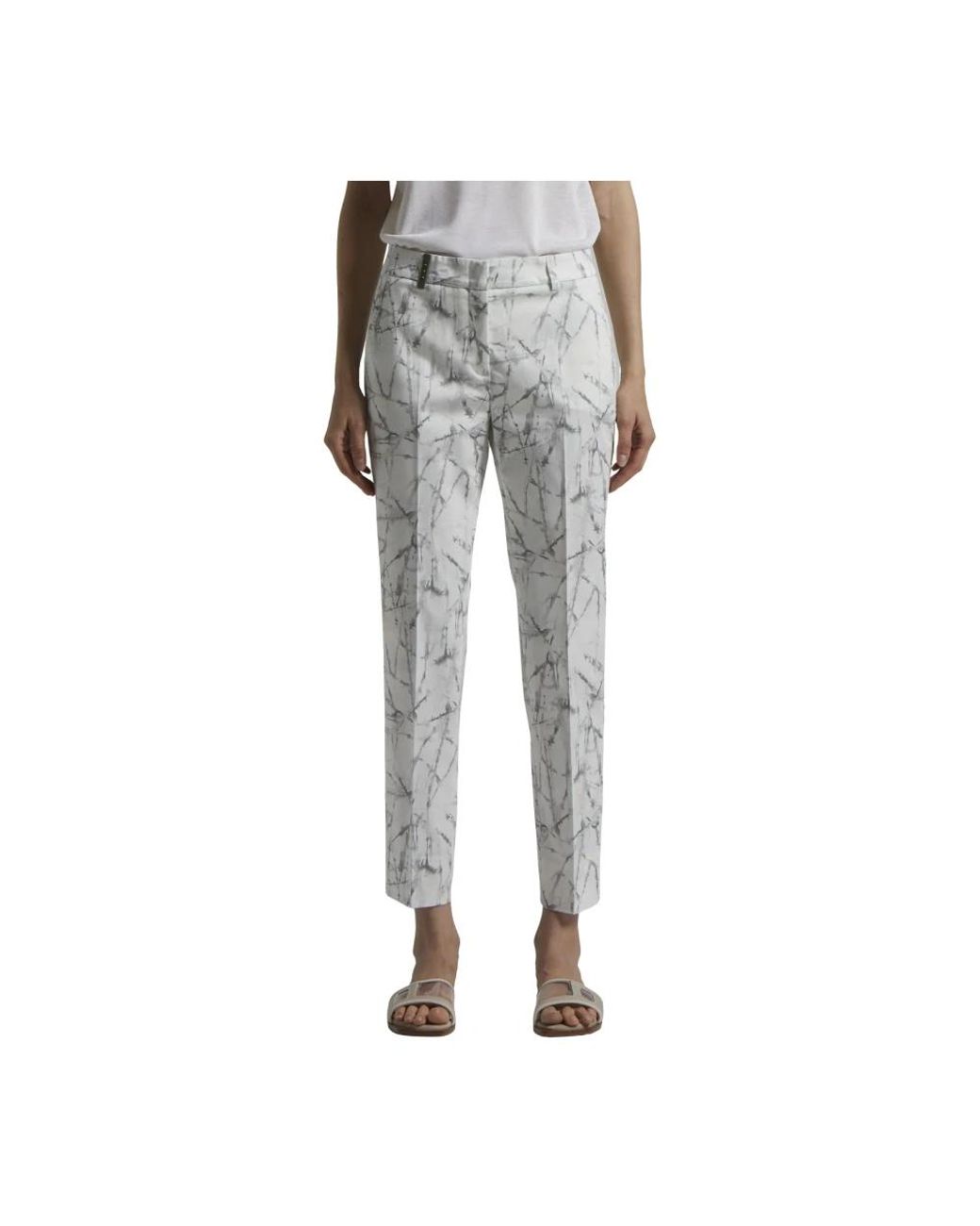 Peserico Pantalon P04718 in het Gray