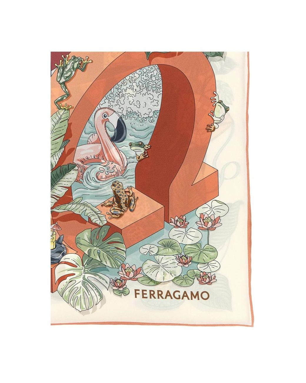Ferragamo Metallic Silk Scarves