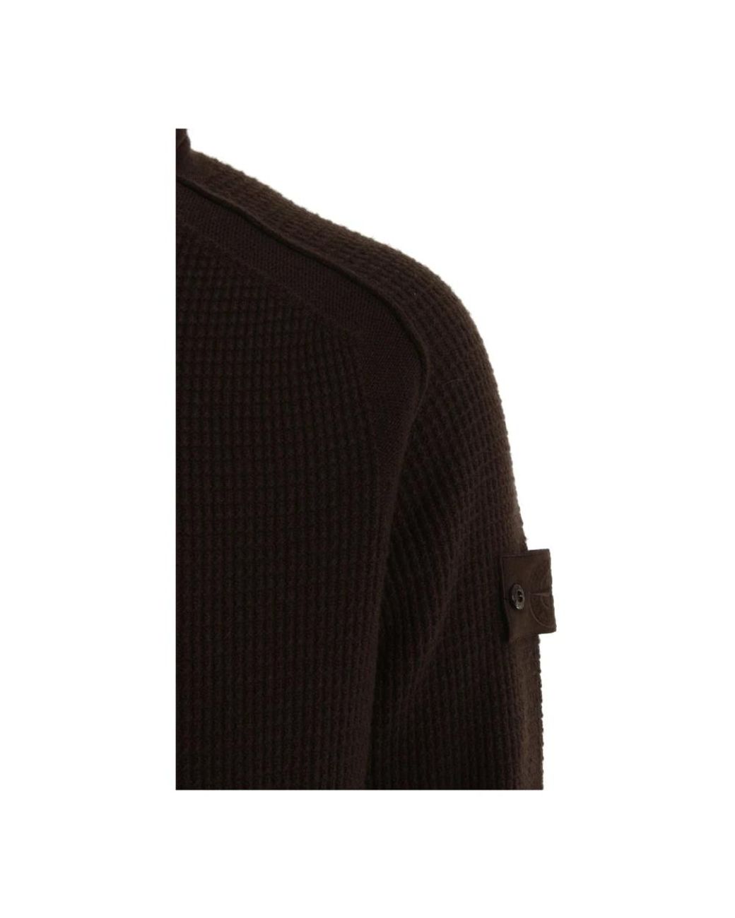 Stone Island Truien & Vesten ,Bruin ,Wol Ghost Trui in het Black voor heren