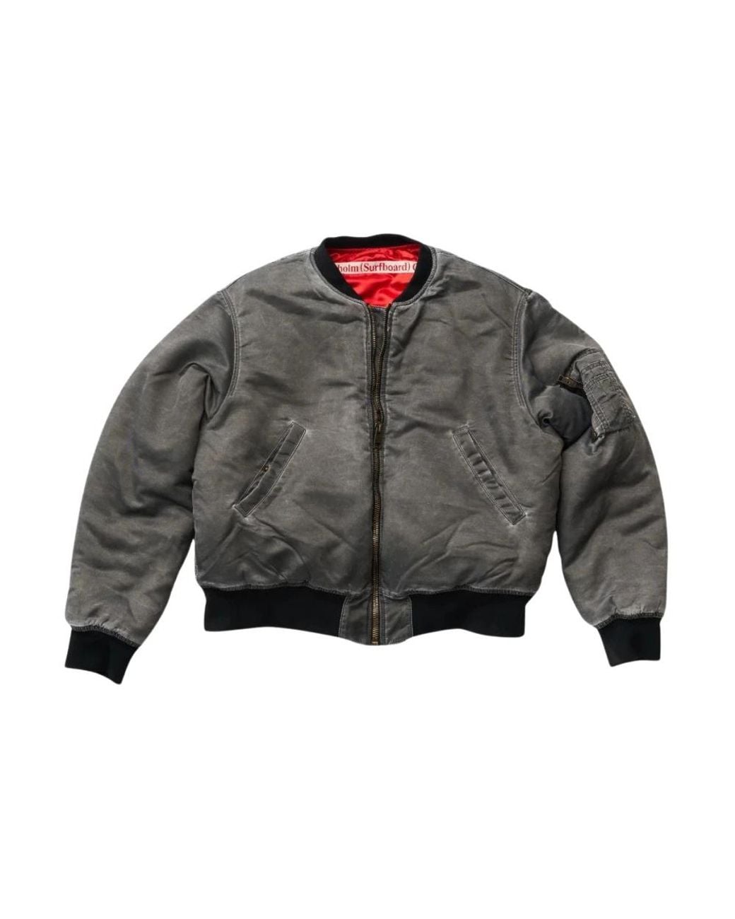 Stockholm Surfboard Club Gray Bomber Jackets for men