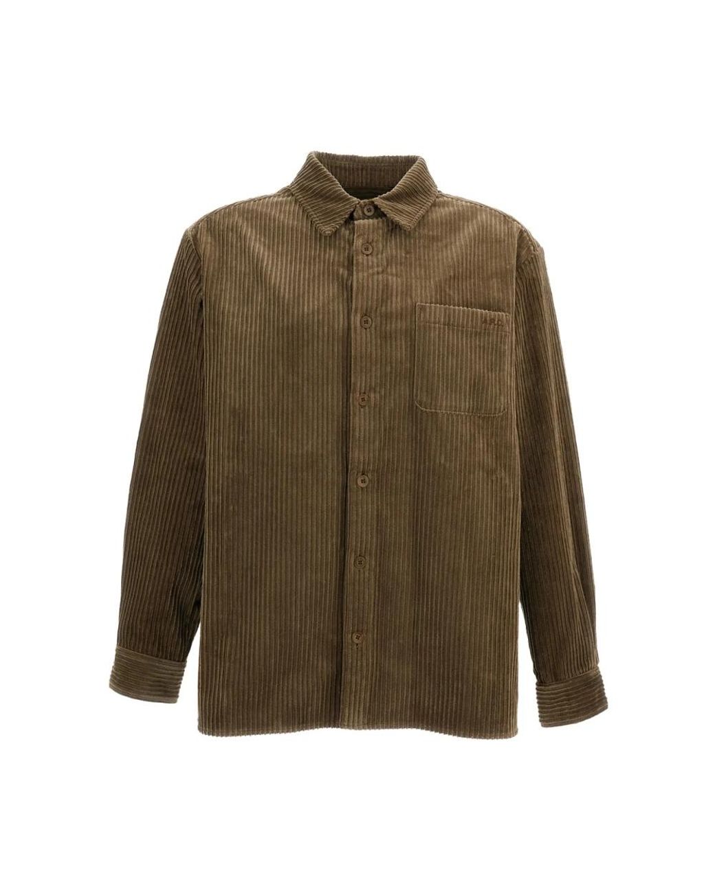 A.P.C. Green Casual Shirts for men