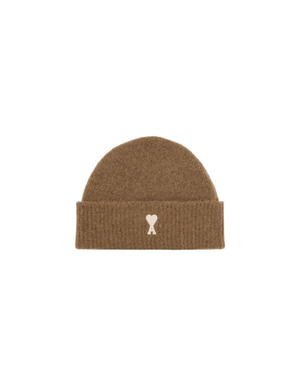 AMI Accessoires ,Bruin ,Gestreept Alpaca Mutsen in het Brown