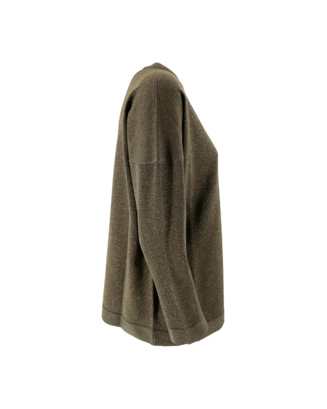 D.exterior Green Round-Neck Knitwear