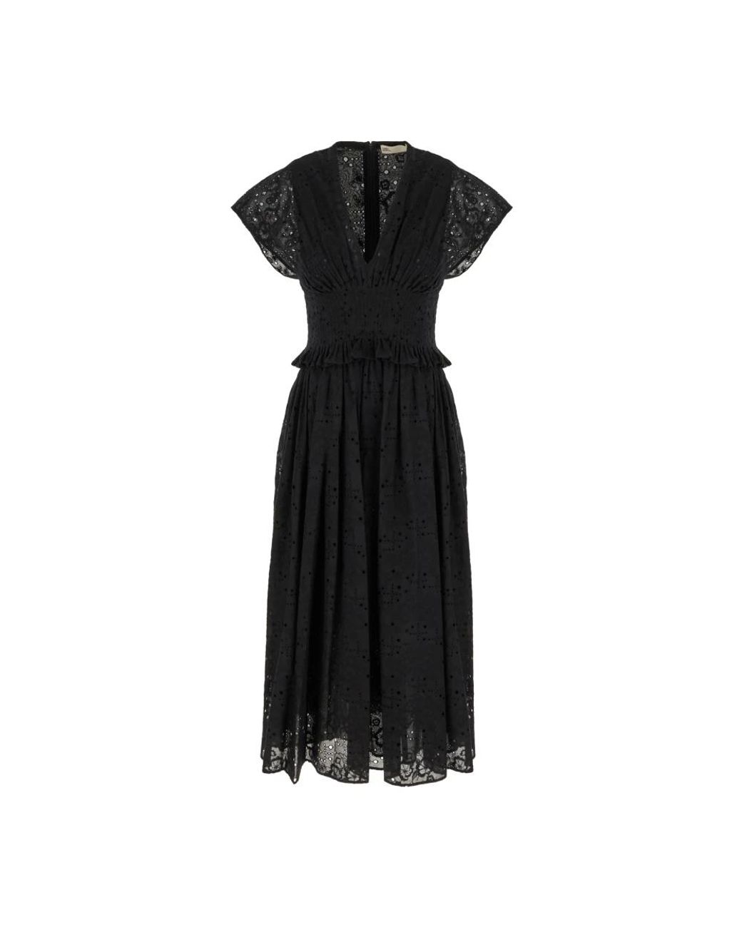 Tory Burch Black Midi Dresses