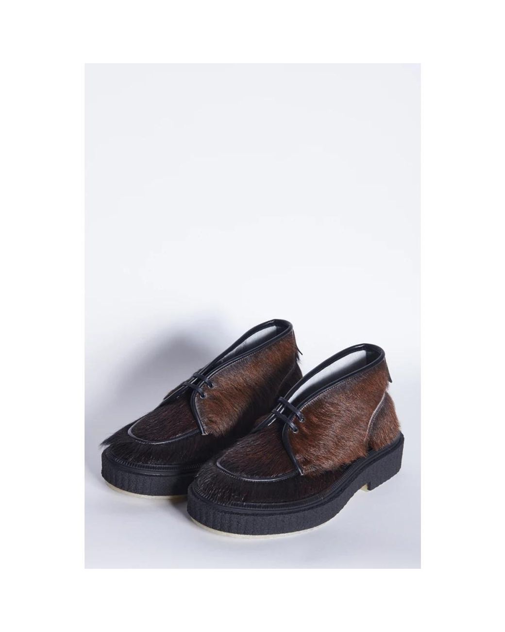 Adieu Brown Lace-Up Boots