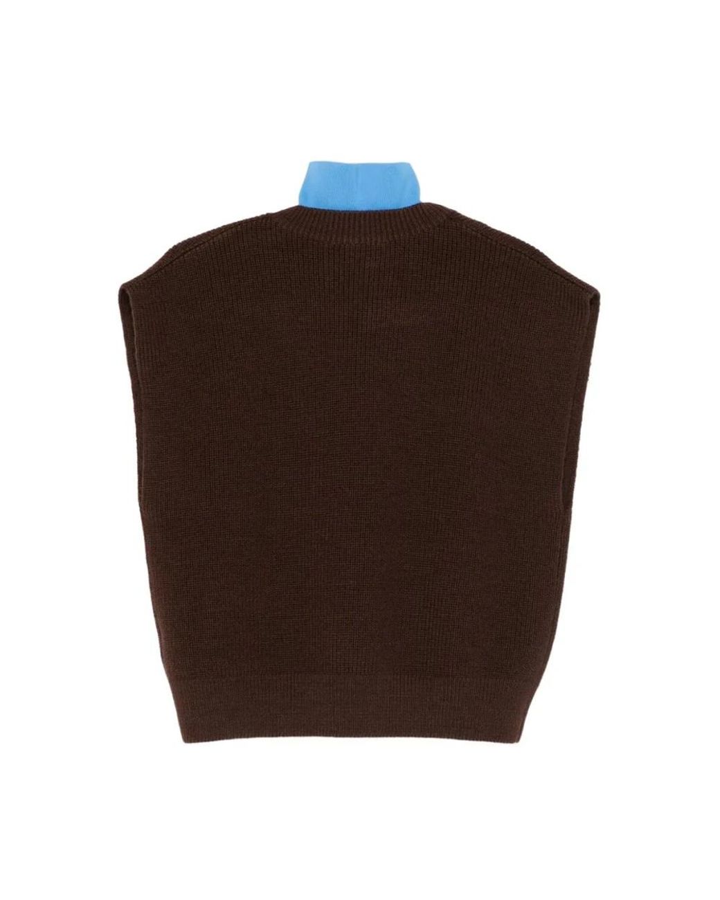 Tibi Brown Sleeveless Knitwear