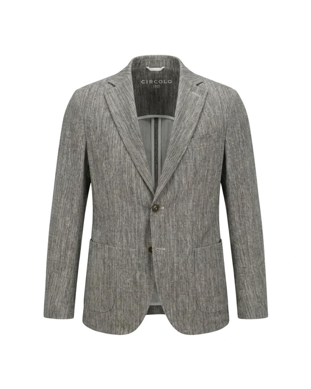 Circolo 1901 Cn5256 Scrub Blazer in het Gray voor heren