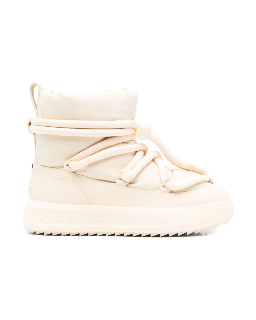 Moncler White Winter Boots