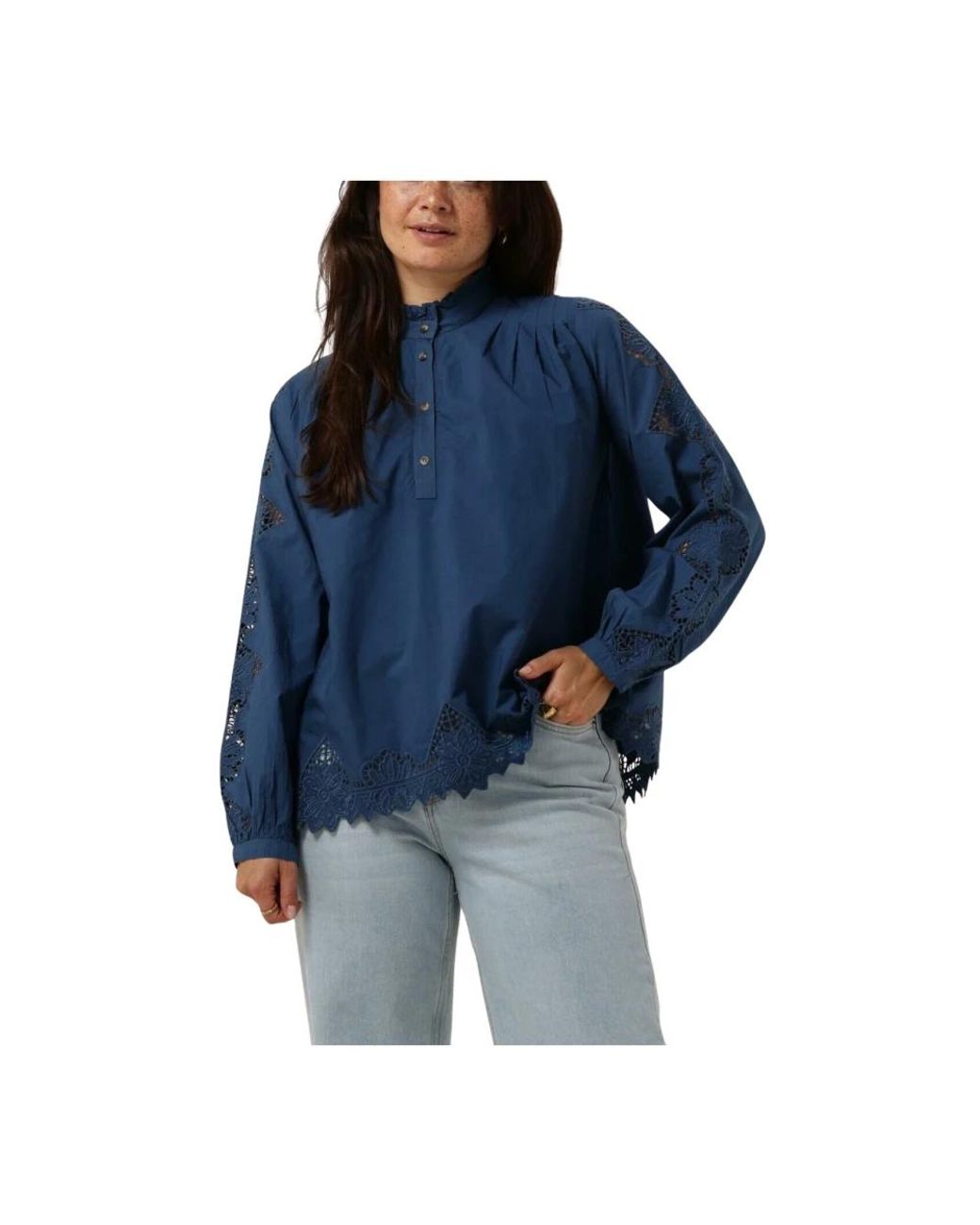 Vanessa Bruno Overhemden ,Blauw ,Blauwe Bay Blouse in het Blue