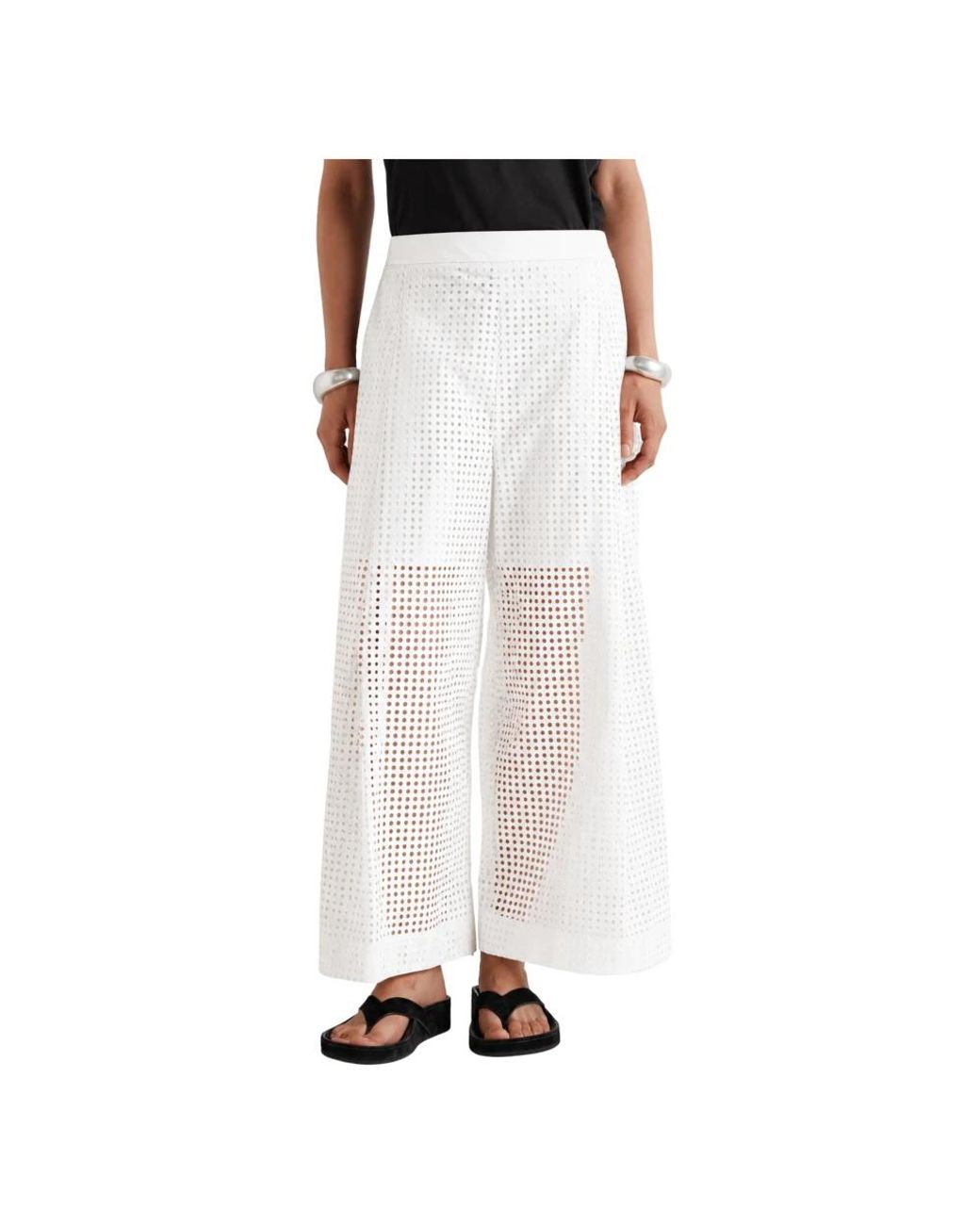 MEIMEIJ White Wide Trousers