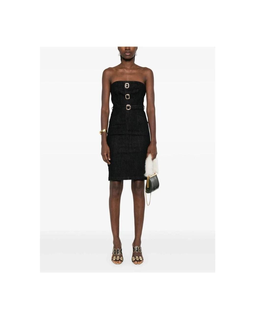 Self-Portrait Black Short Dresses