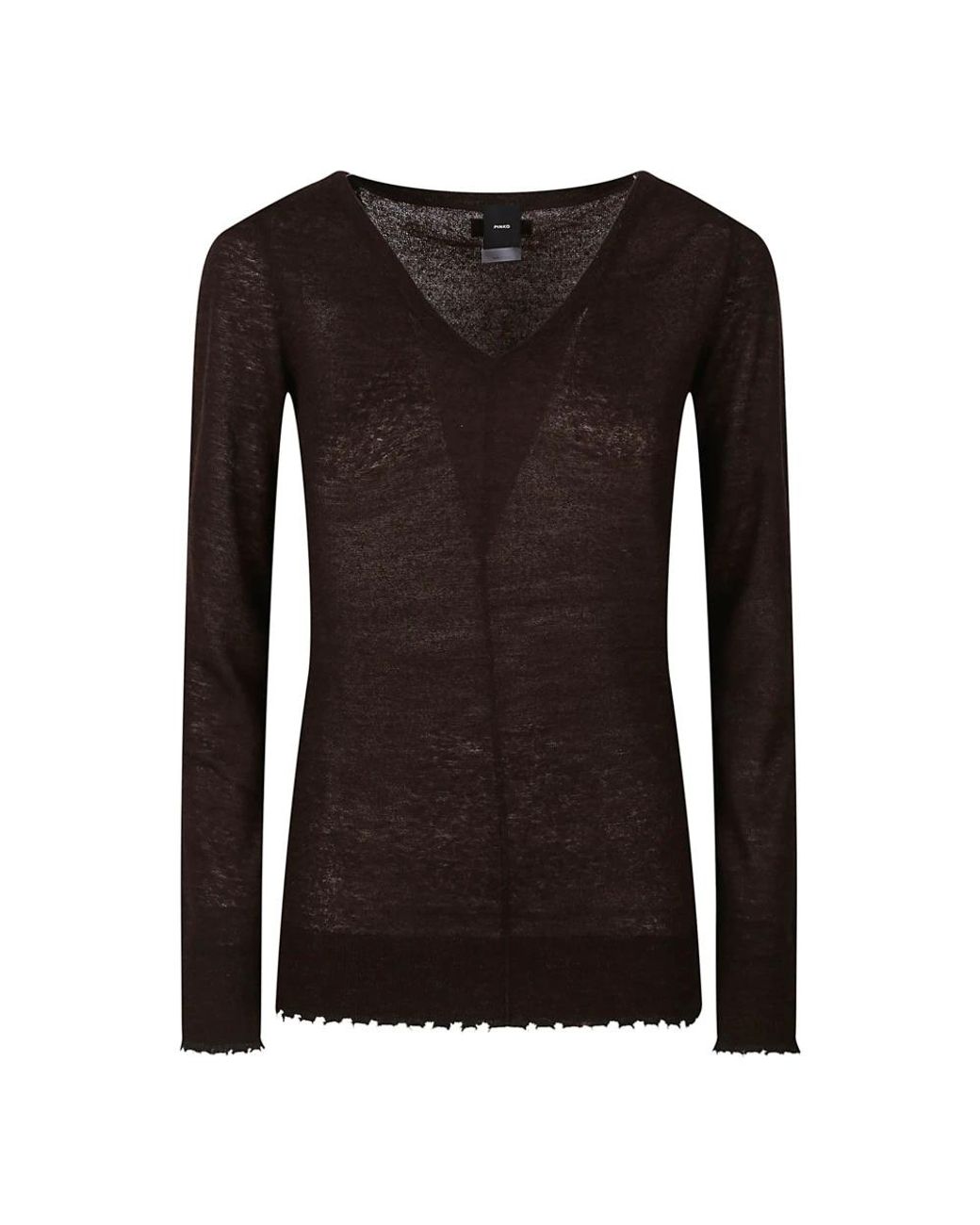 Pinko Black V-Neck Knitwear
