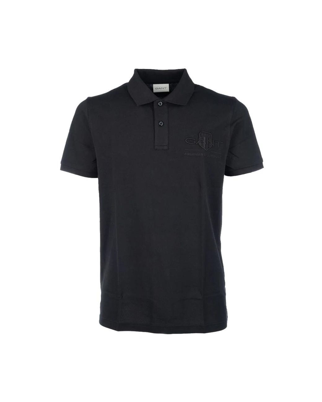 Gant Tops ,Zwart ,Katoen Casual Katoenen T-Shirt in het Black voor heren