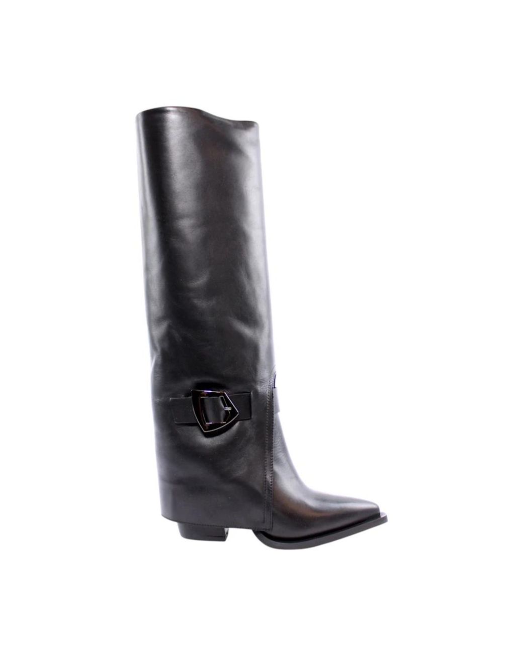 Elvio Zanon Black Cowboy & Biker Boots