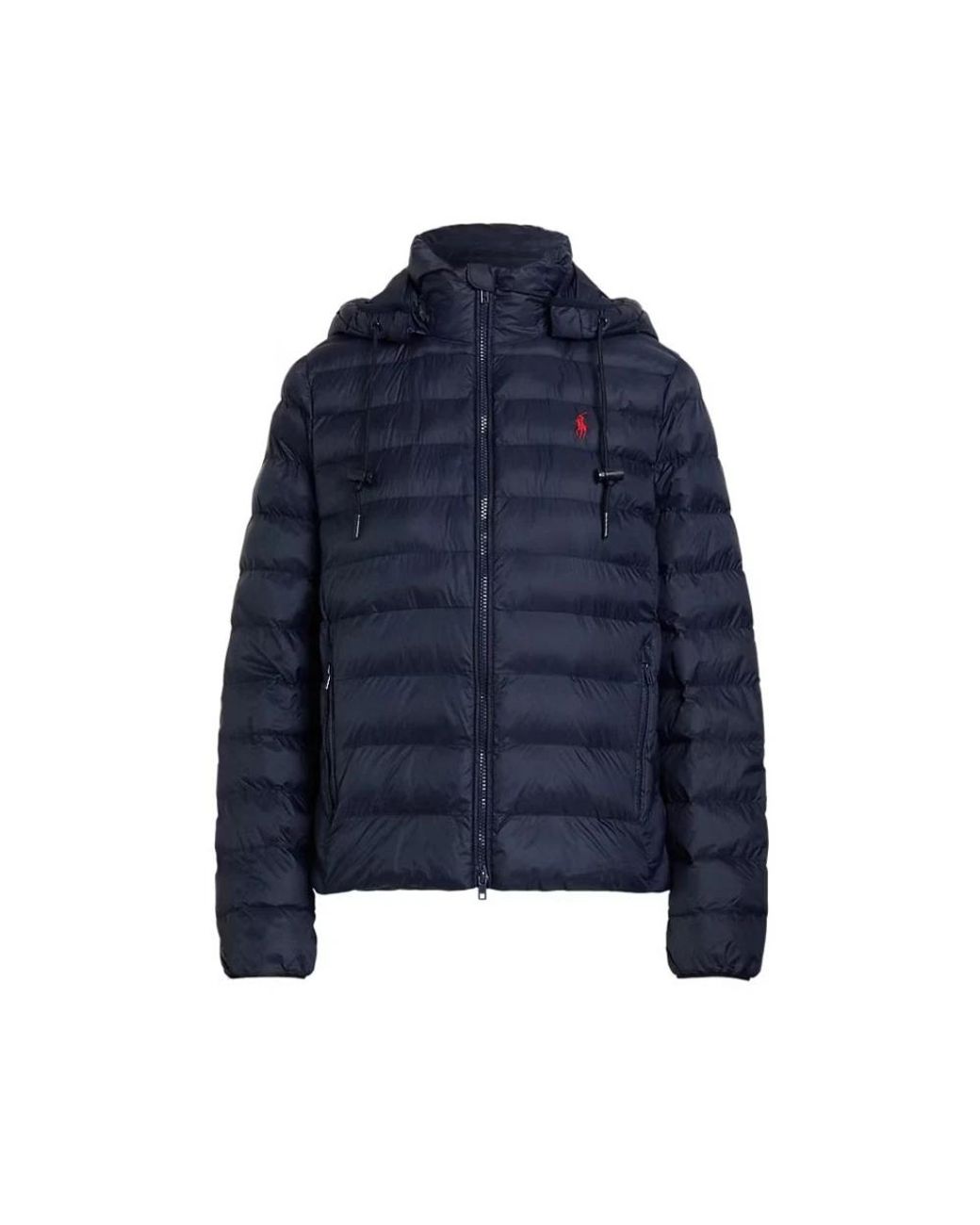 Polo Ralph Lauren Jassen ,Blauw ,Polyester Gewatteerde Jas Met Lange Mouwen En Doorgestikt Design in het Blue