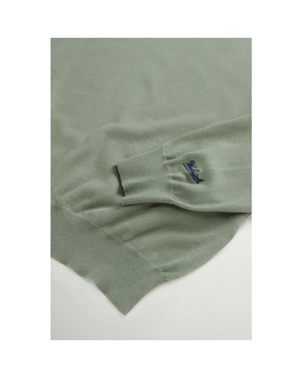 Woolrich Green Round-Neck Knitwear for men