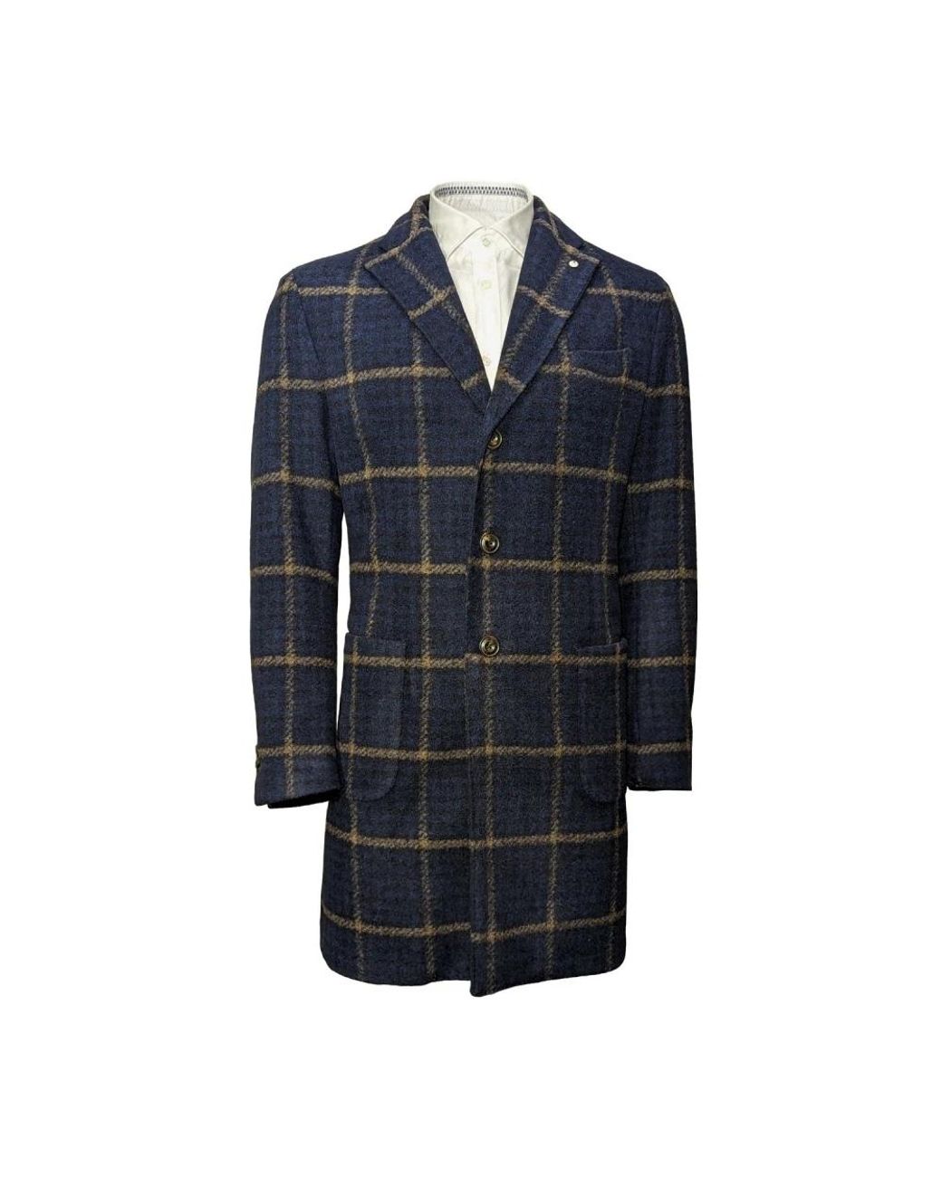 L.b.m. 1911 Blue Single-Breasted Coats for men
