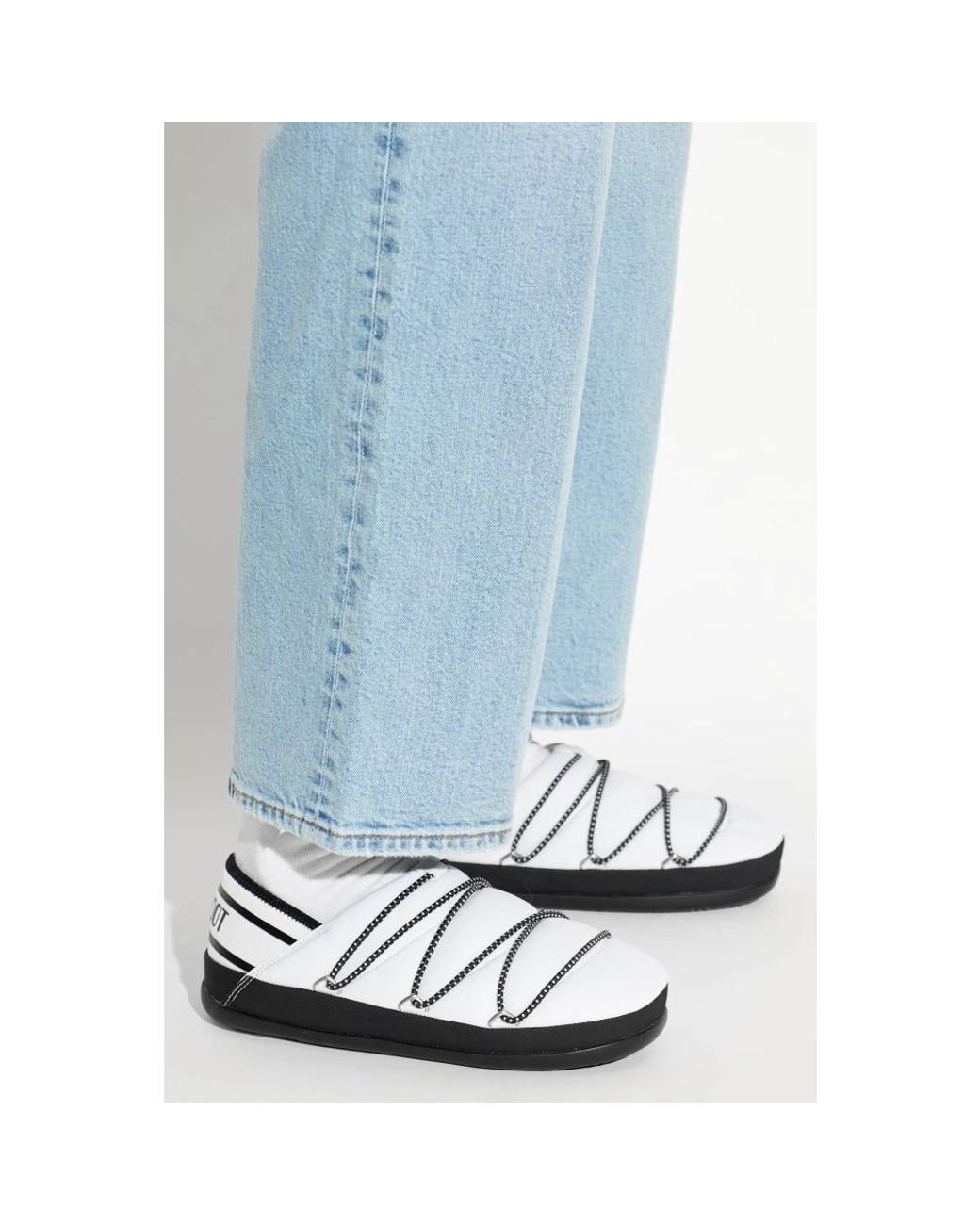 Moon Boot White Slippers