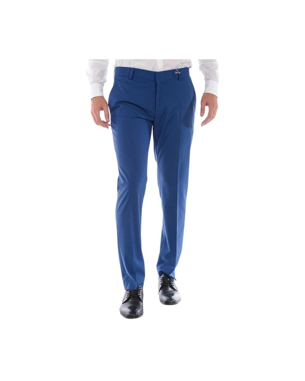 Daniele Alessandrini Blue Suit Trousers for men