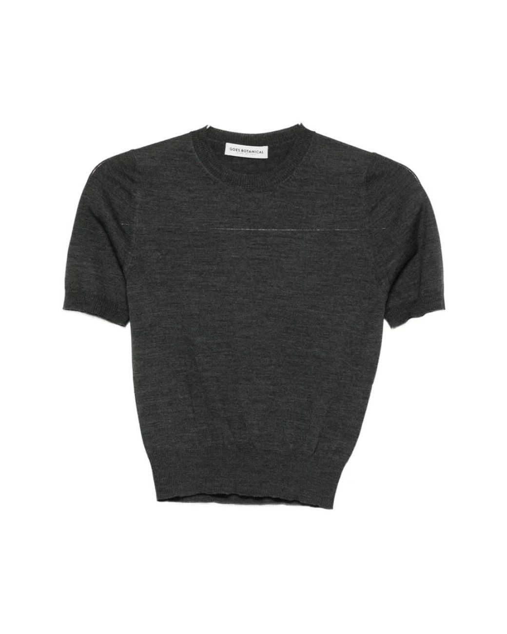 GOES BOTANICAL Black Gestreifter Strickpullover
