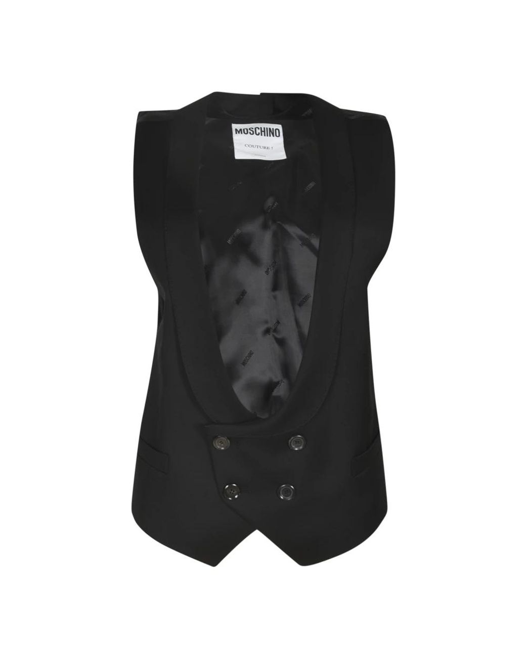 Suit Vests Moschino en coloris Black