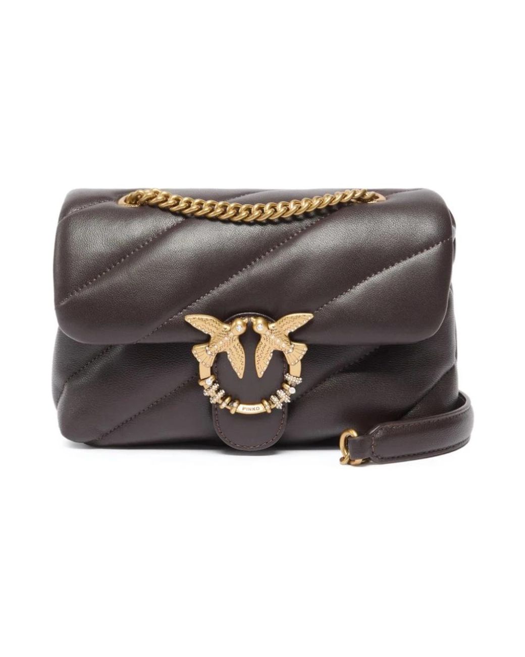 Pinko Metallic Cross Body Bags