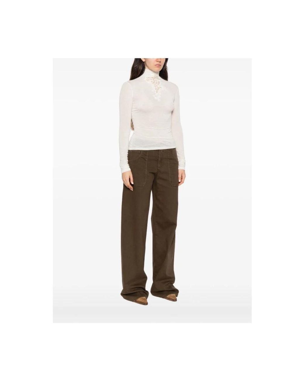 Ermanno Scervino White Long Sleeve T-Shirts