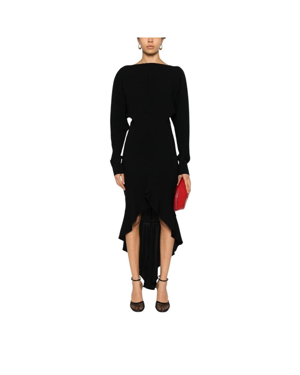 Philosophy Di Lorenzo Serafini Black Midi Dresses