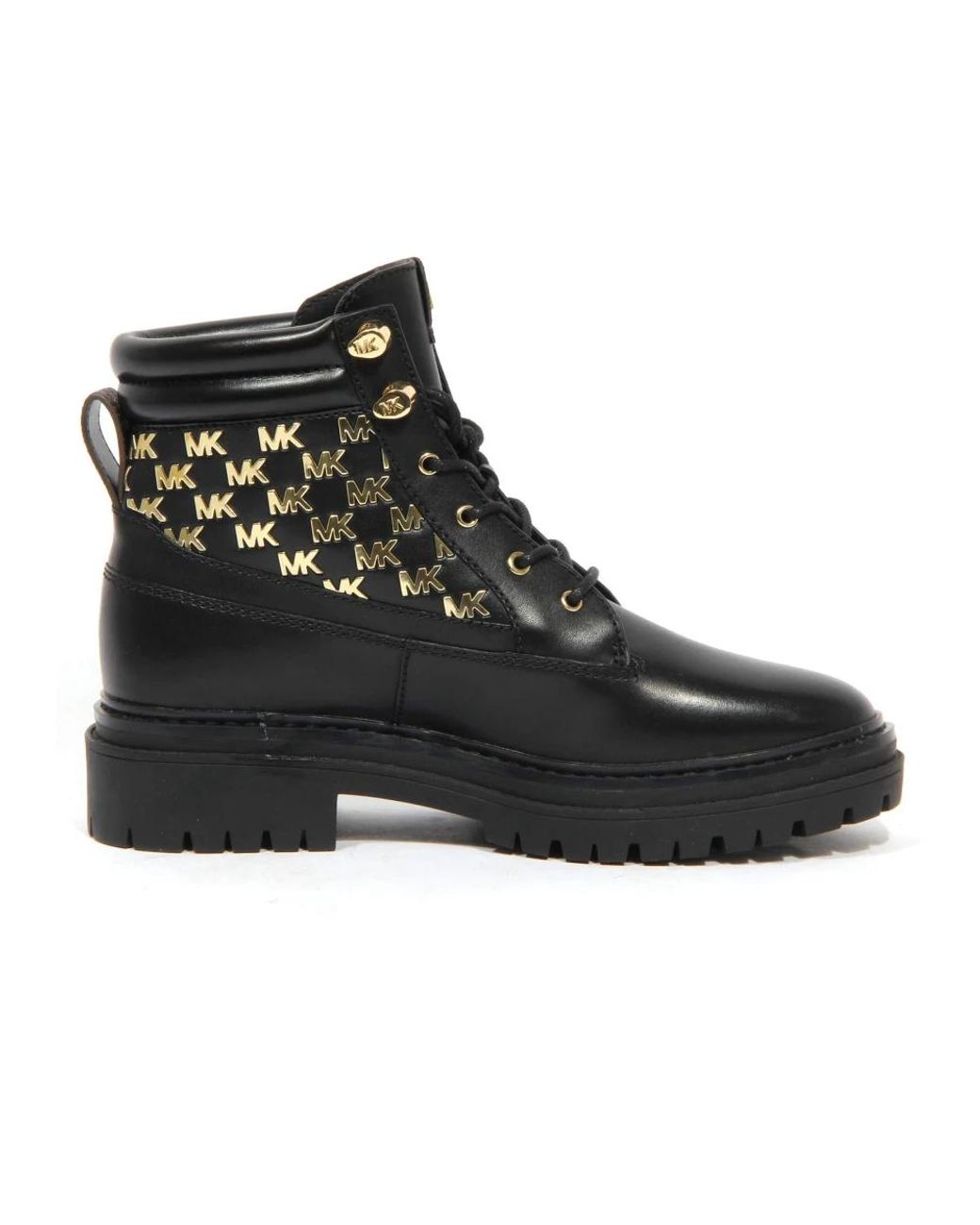 Michael Kors Black Lace-Up Boots
