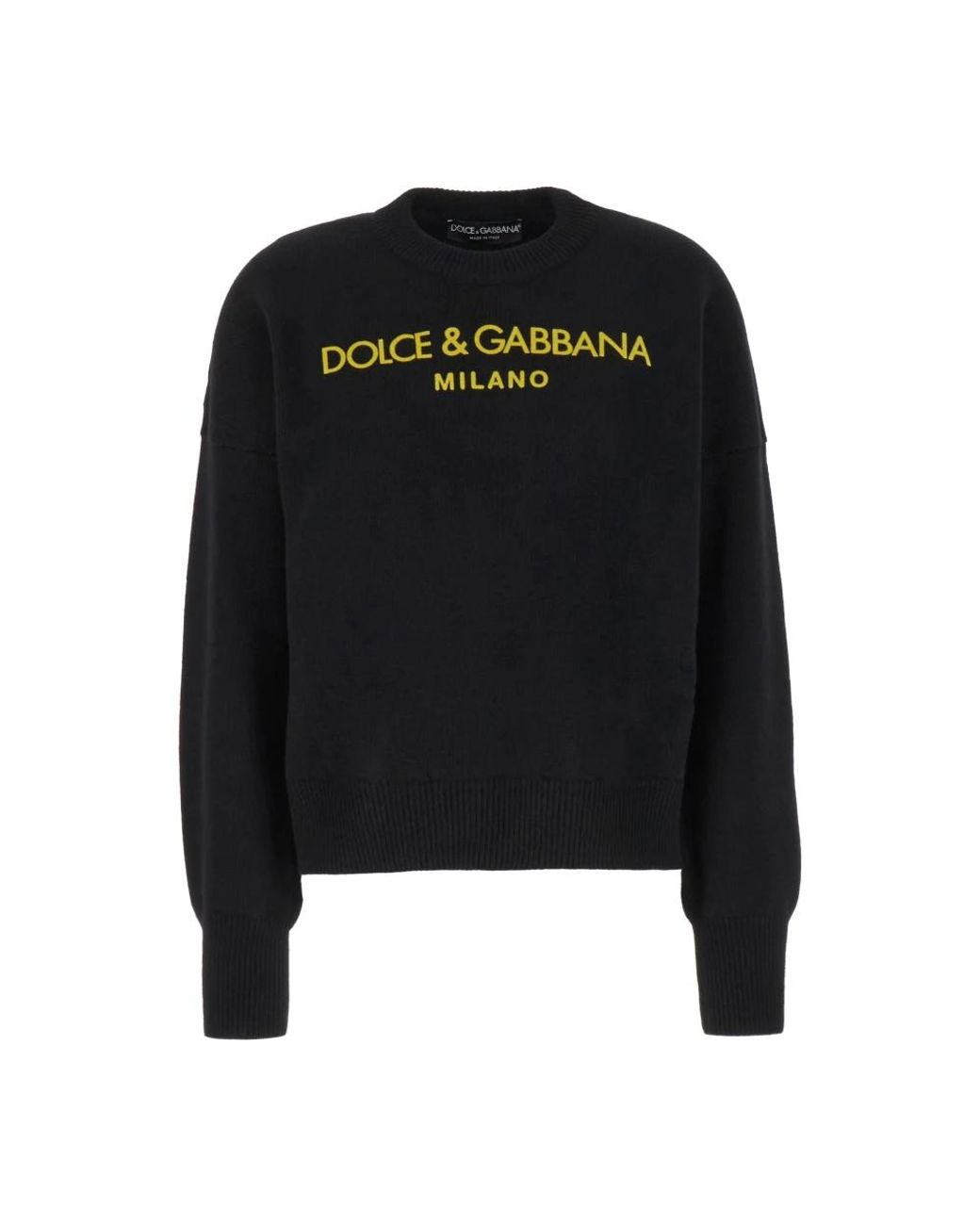Dolce & Gabbana Black Round-Neck Knitwear