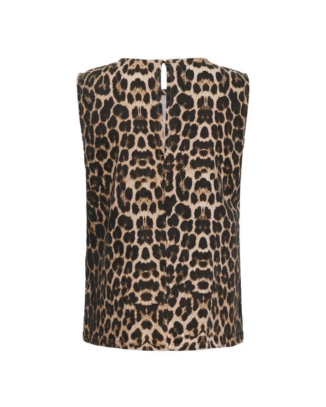Sleeveless Tops Kaffe de color Black