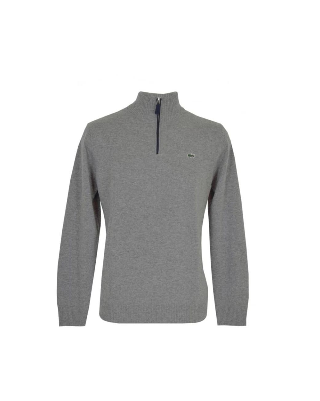 Lacoste Hoodies & Sweatvesten ,Grijs ,Wol Premium Wollen Jersey Sweater in het Gray voor heren