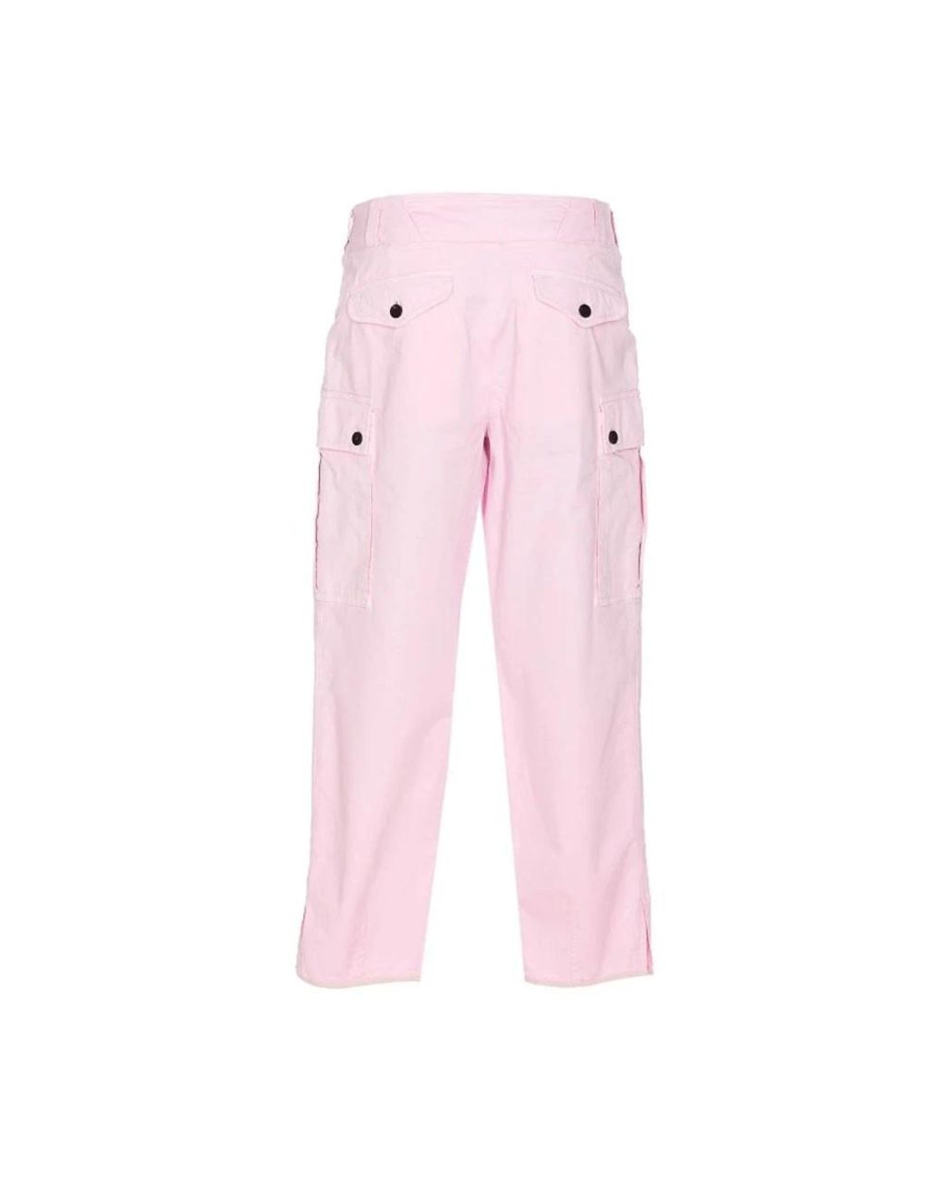 Tom Ford Pink Tailored Fit Cropped Cotton Cargo Pants