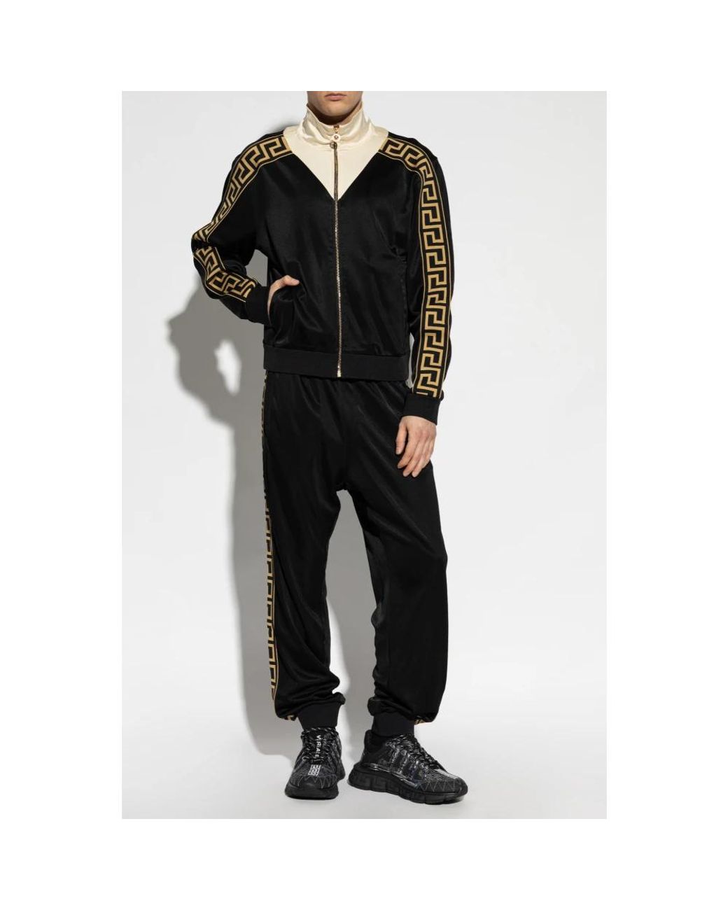 Versace Hoodies & Sweatvesten ,Zwart ,Turtleneck Sweatshirt in het Black voor heren