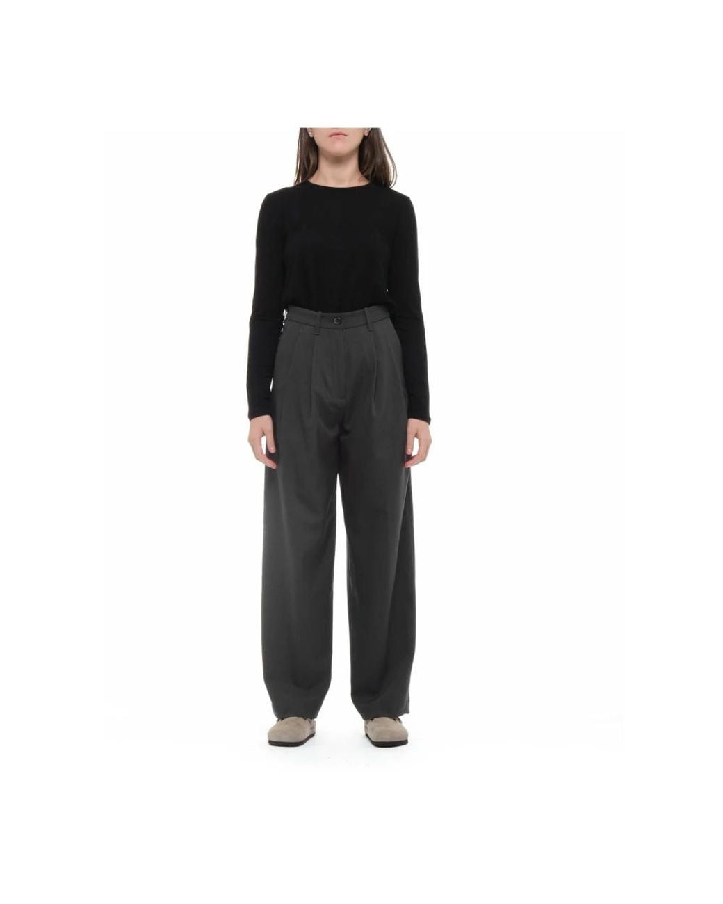 Nine:inthe:morning Gray Wide Trousers