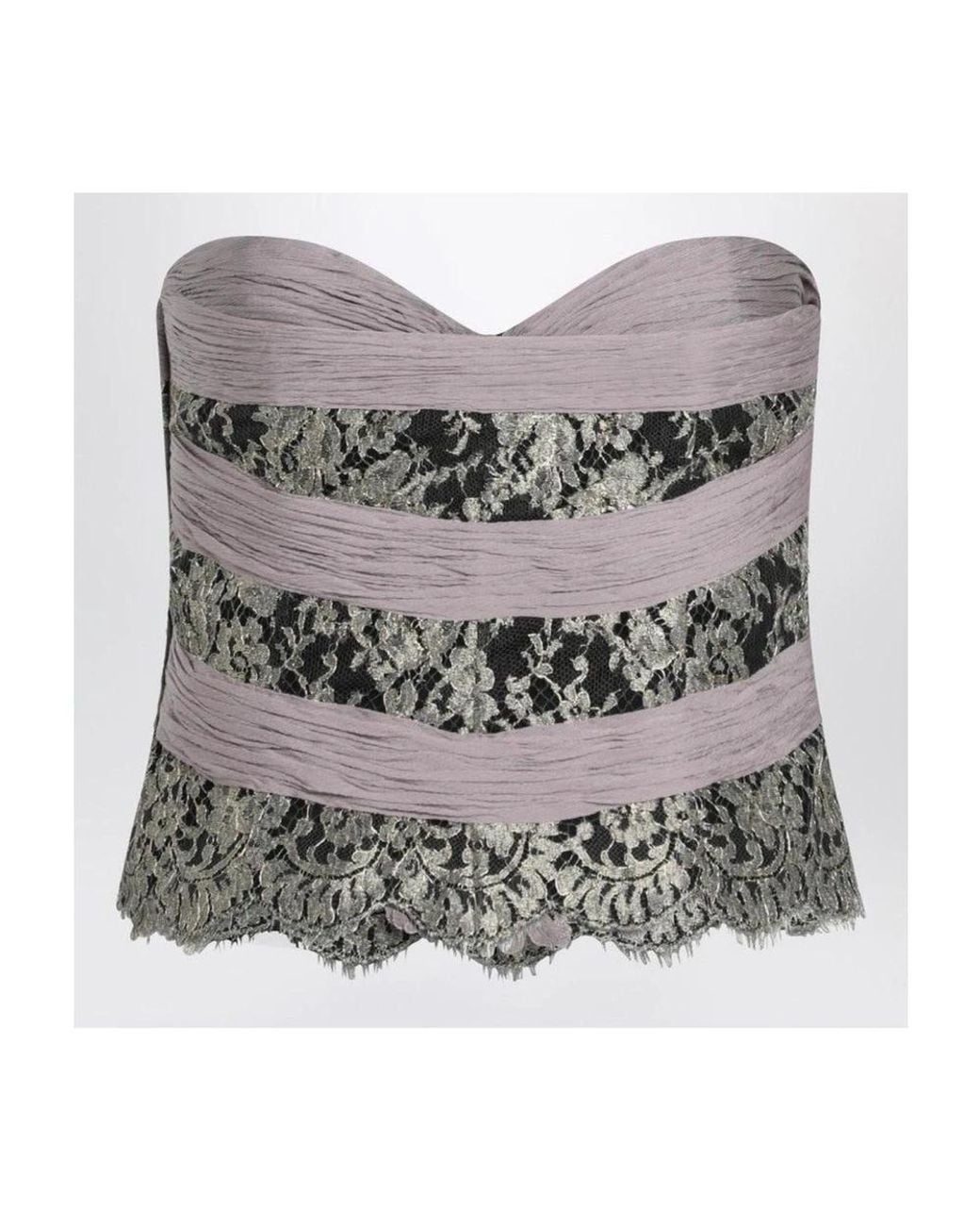 Valentino Gray Sleeveless Tops