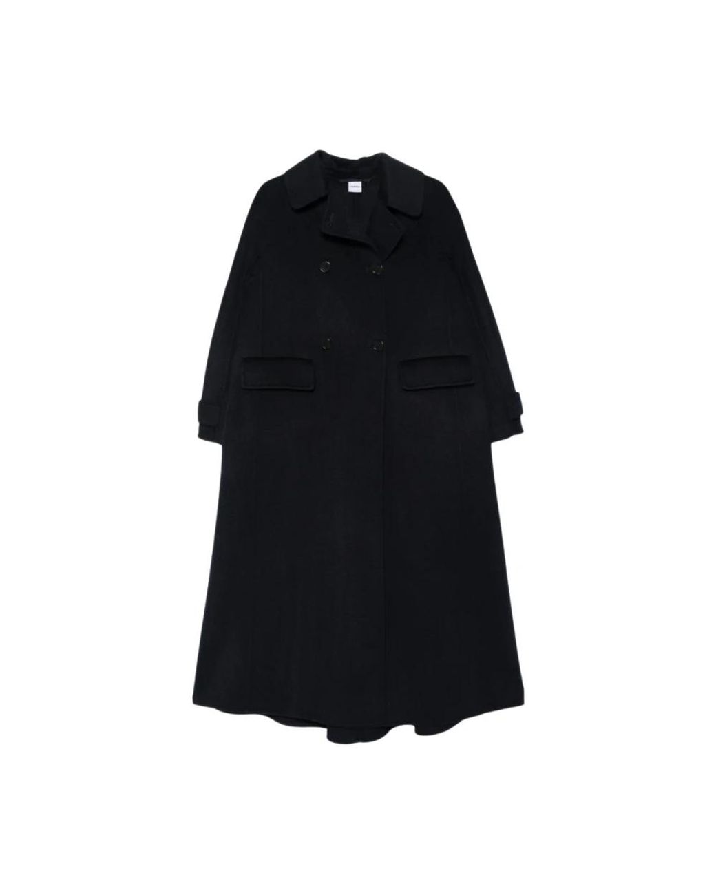 Aspesi Black Double-Breasted Coats