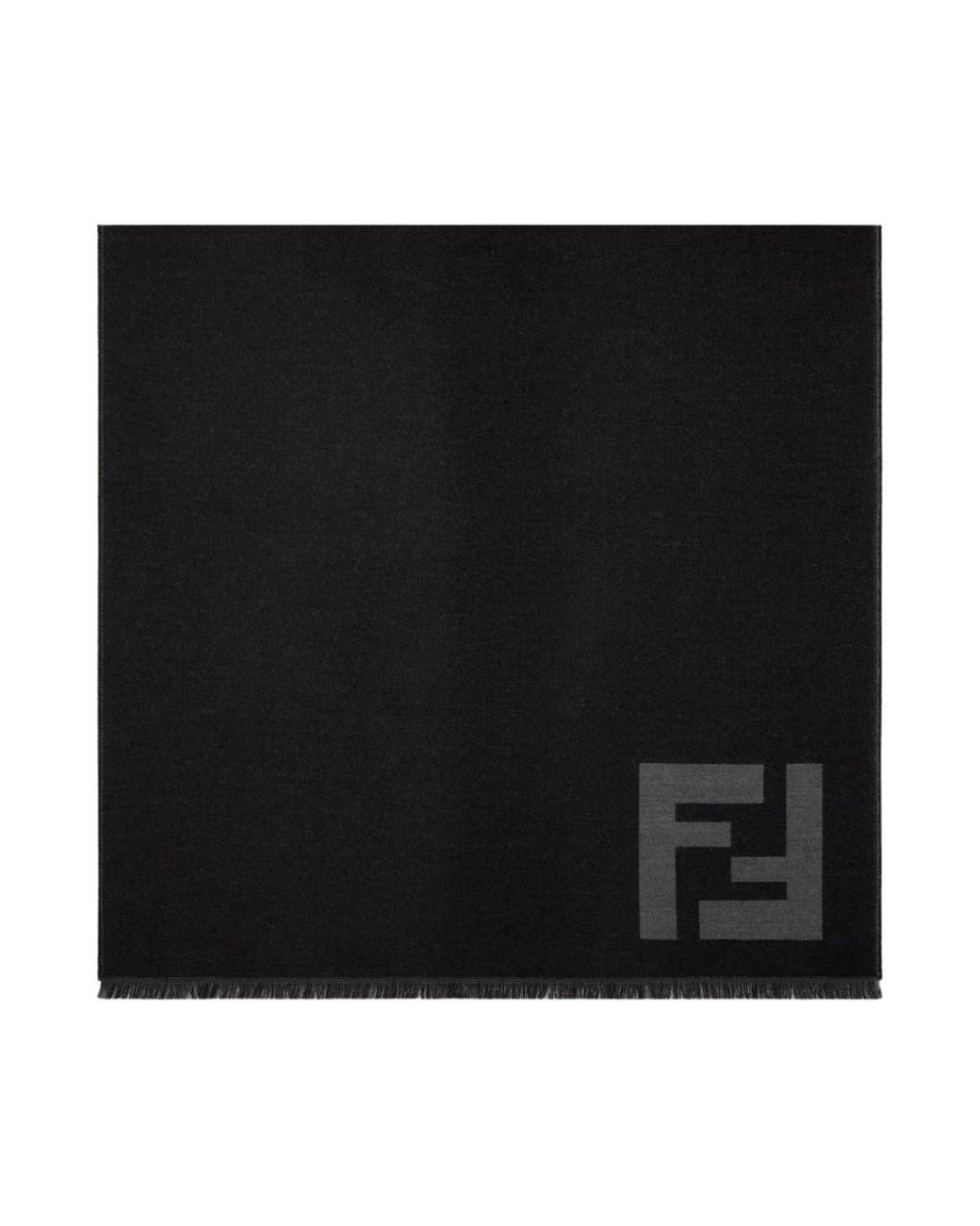 Fendi Black Winter Scarves for men