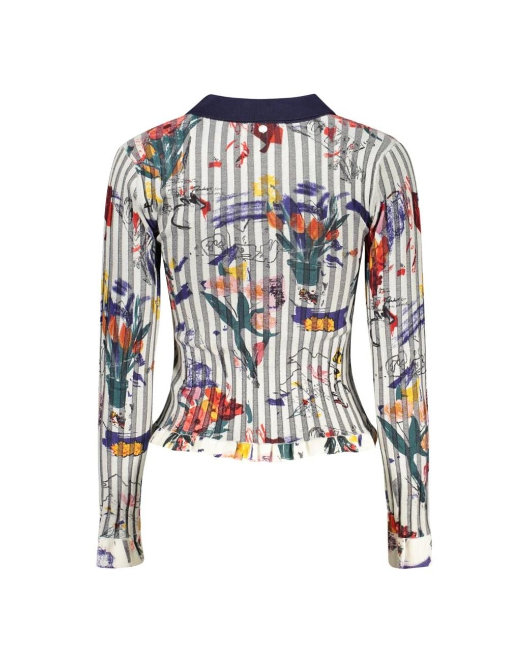 Desigual Blue Flowpock Pullover