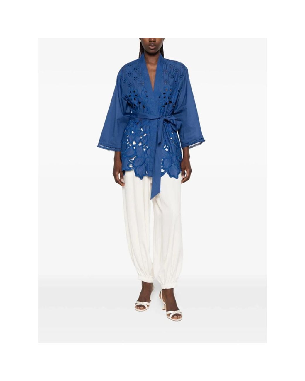 Ermanno Scervino Blue Kimonos