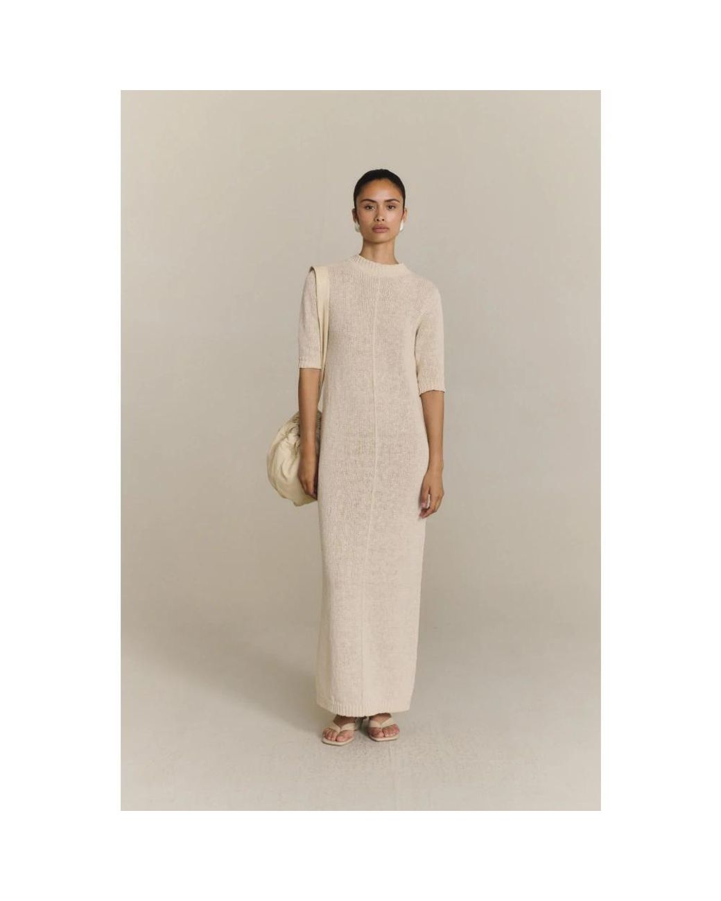 Cortana Natural Knitted Dresses