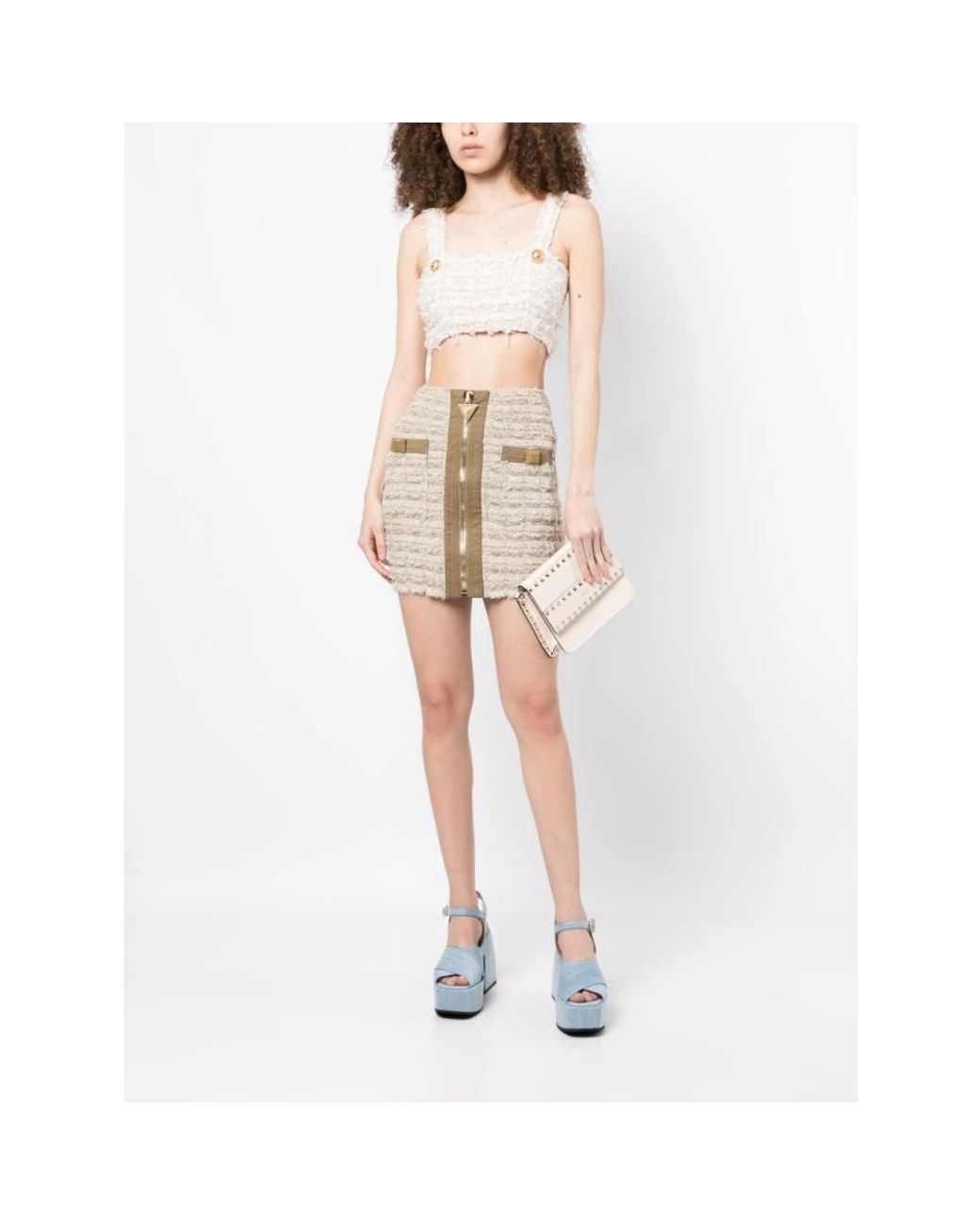 Balmain Natural Short Skirts