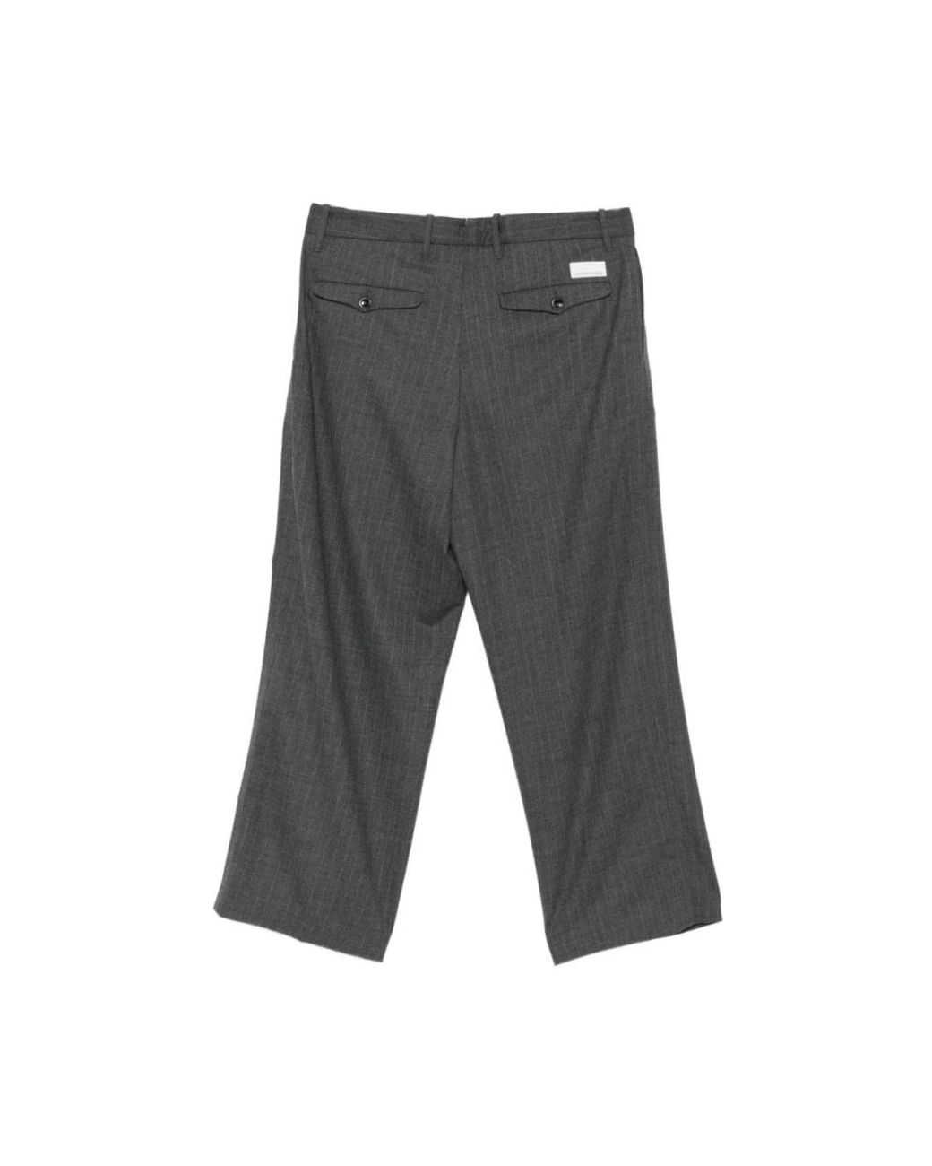 Nine:inthe:morning Gray Straight Trousers for men