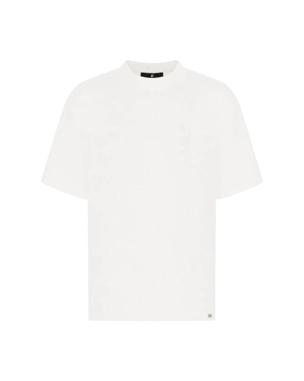Represent Tops ,Wit ,Katoen Initial Oversized T-Shirt in het White voor heren
