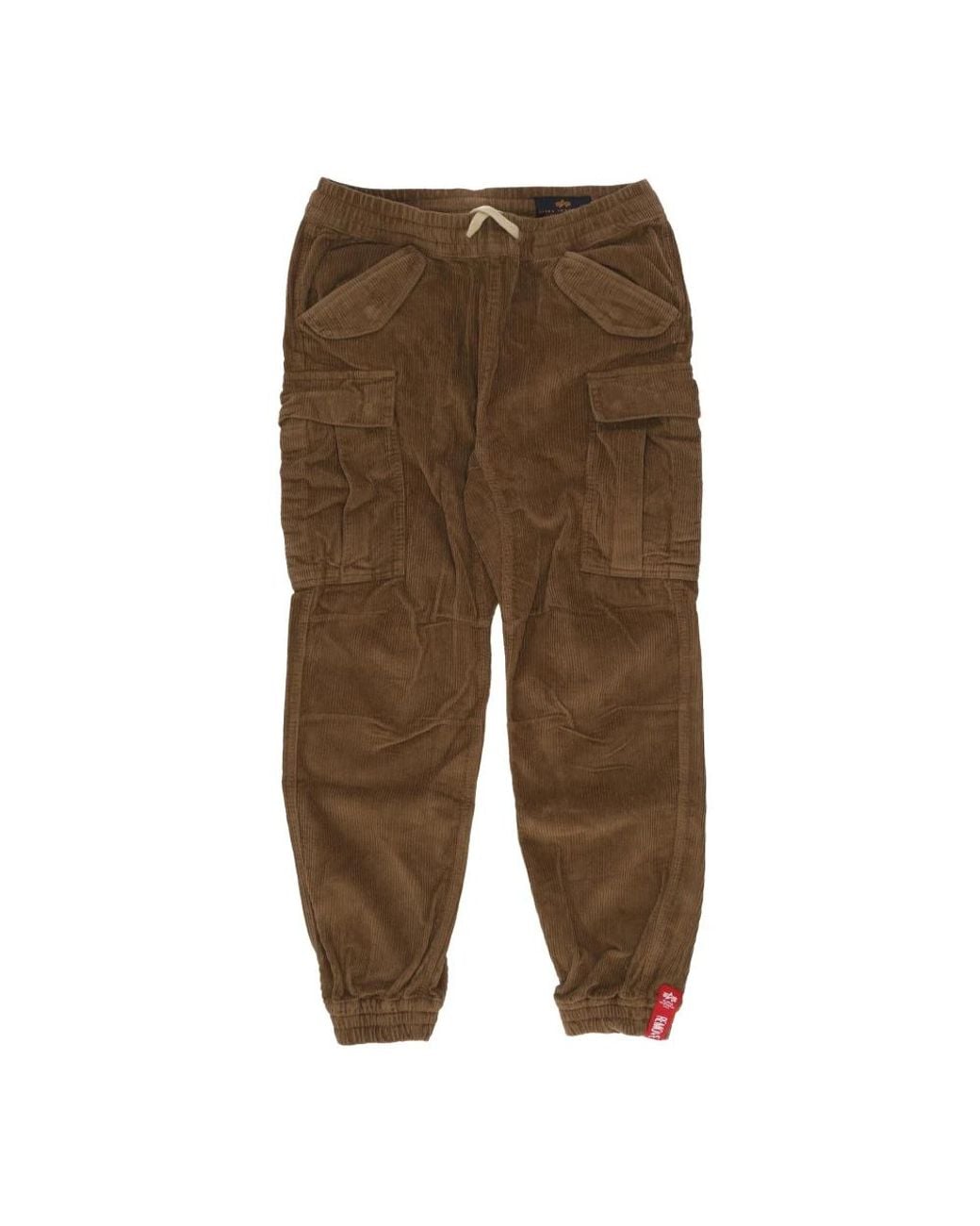 Alpha Industries Green Slim-Fit Trousers for men